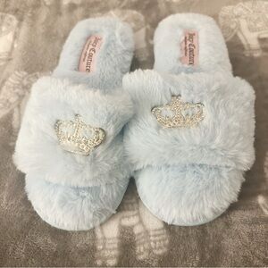 Juicy Couture Baby Blue Slippers